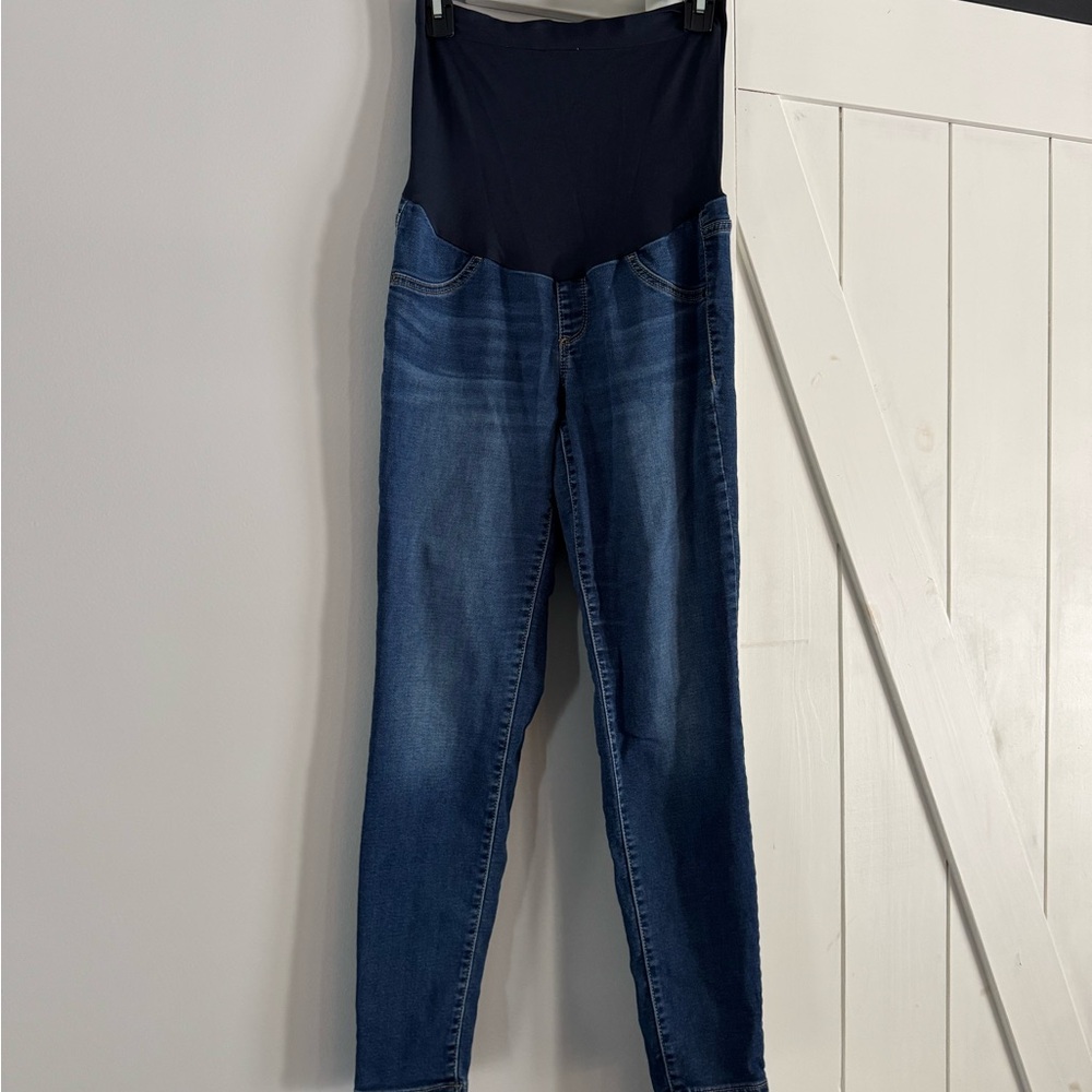 a:glow Dark Blue Maternity Jeggings